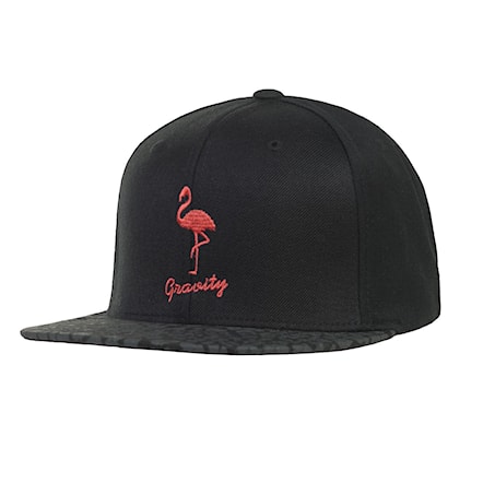Czapka z daszkiem Gravity Flamingo black/leopard 2018 - 1