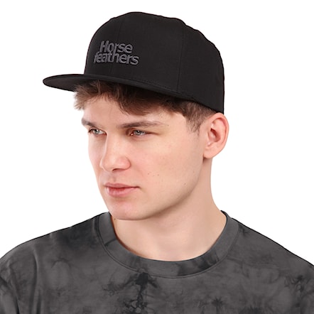 Kšiltovka Horsefeathers Sammy all black 2026 - 3