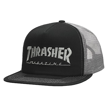 Czapka z daszkiem Thrasher Logo Mesh Embroidered black/grey 2022 - 1