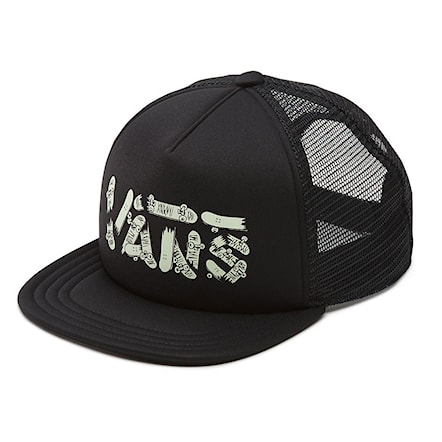 Cap Vans Vans Glow In The Dark Logo Boys black 2018 - 1