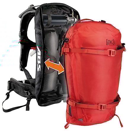 Avalanche Backpack Burton Ak 23L Abs Vario Cover fang heather 2015 - 1