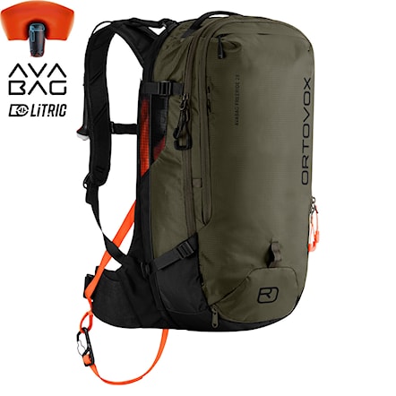 Avalanche Backpack ORTOVOX Avabag Litric Freeride 28 dark wild herbs 2026 - 1