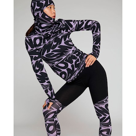 Leggings Mons Royale Wms Cascade Merino Flex 200 Legging signal lost lupin 2025 - 4