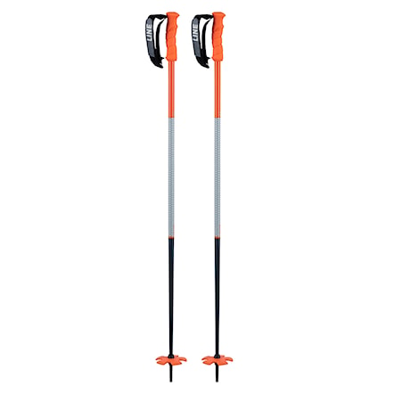 Lyžařské hůlky Line Grip Stick orange crush 2021 - 1