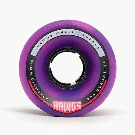 Longboard Wheels Hawgs Chubby pink/purple swirl - 2