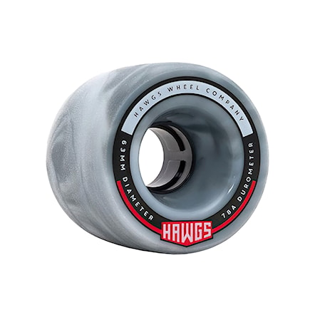 Longboard kolieska Hawgs Fatty Hawgs grey/white swirl - 1