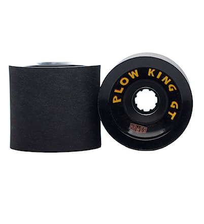 Longboard kółka Hawgs Plow King GT black stone-ground - 1