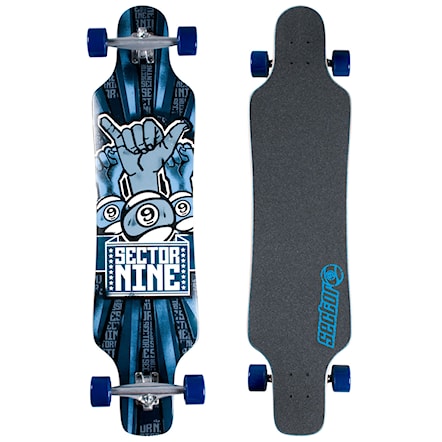Longboard Sector 9 Super Shaka blue 2012 - 1