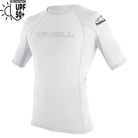 Lycra O'Neill Basic Skins S/S Rash Guard white 2024 - 1