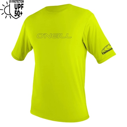 Lycra O'Neill Basic Skins S/S Sun Shirt lime 2024 - 1