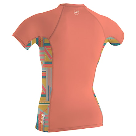 Lycra O'Neill Girls Premium Skins S/S Rash Guard brntcrl/artageo/brntcrl 2024 - 2