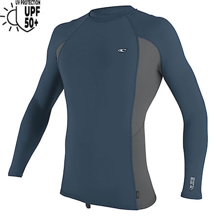 Lycra O'Neill Premium Skins L/S Rash Guard copenblu/smoke/copenblu 2024 - 1