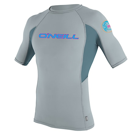 Lycra O'Neill Skins Graphic S/s Crew cool grey/dusty blue/cool grey 2017 - 1