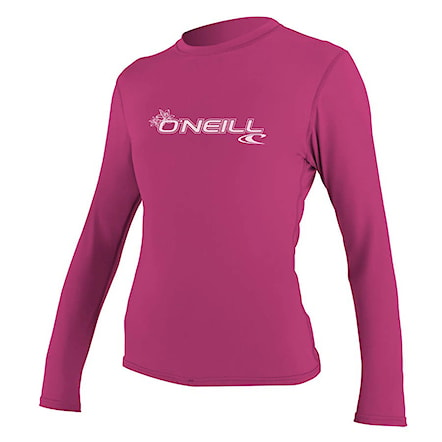 Lycra O'Neill Wms Basic Skins L/S Sun Shirt fox pink 2024 - 1