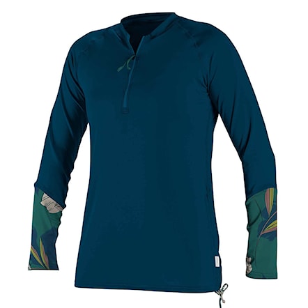 Lycra O'Neill Wms Front Zip L/S Sun Shirt french navy/bridget 2020 - 1