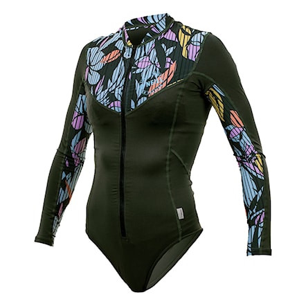 Lycra O'Neill Wms Front Zip L/S Surf Suit dark olive/baylen 2020 - 1
