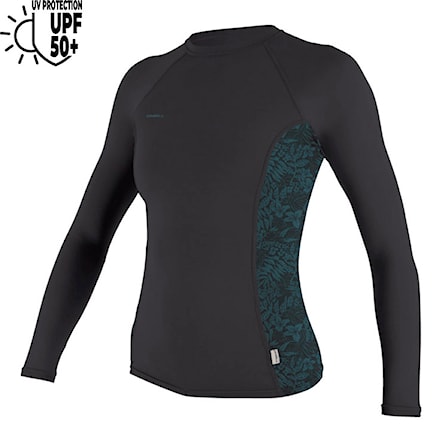 Lycra O'Neill Wms Hyperfreak Skins L/S Rash Guard temperedsteel/shaded island sky 2026 - 1