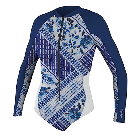 Lycra O'Neill Wms Premium Skins L/S Surf Suit indigo patch/navy/white 2018 - 1