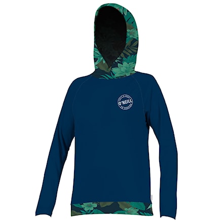 Lycra O'Neill Wms Print L/s Hoodie abyss/abyss/faro 2019 - 1