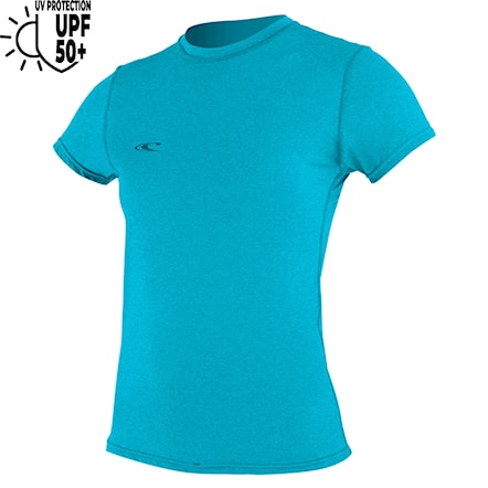 Lycra O'Neill Wms TRVLR Hybrid S/S Sun Shirt turquoise 2024 - 1