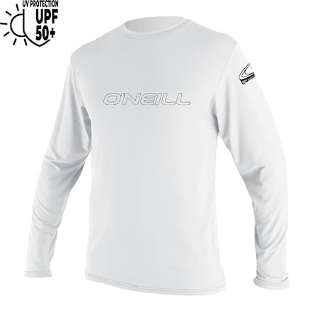 Lycra O'Neill Youth Basic Skins L/S Sun Shirt white 2024 - 1