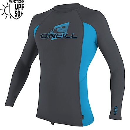 Lycra O'Neill Youth Premium Skins L/S Rash Guard graphite/sky/graphite 2024 - 1