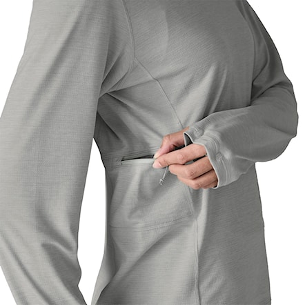 Lycra Patagonia W's L/S Cap Cool Sun Shirt crisp grey/salt grey 2026 - 7