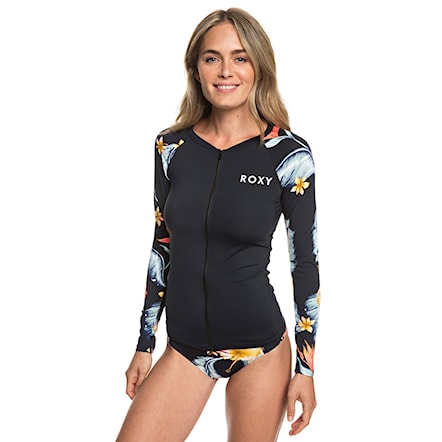 Lycra Roxy Dreaming Day Ls Zip anthracite tropical love sw 2019 - 1