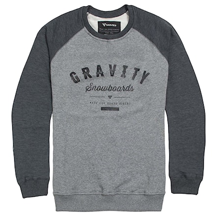 Bike bluza Gravity Jeremy Crew grey heather 2016 - 1