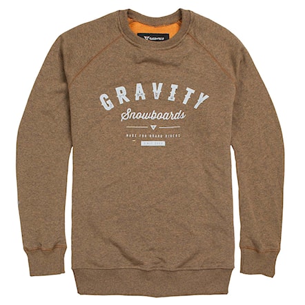 Bike bluza Gravity Jeremy Crew mocca heather 2016 - 1