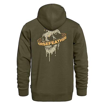 Hoodie Horsefeathers Orbit burnt olive 2025 - 1