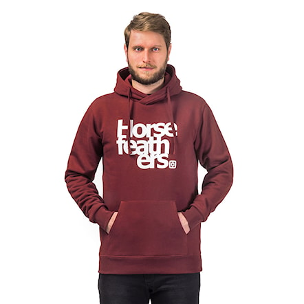 Bike Hoodie Horsefeathers Third Sweatshirt ruby 2018 - 1
