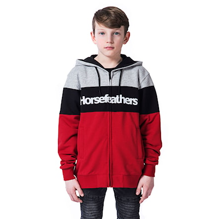 Bike Hoodie Horsefeathers Trevor Youth lava red 2020 - 1