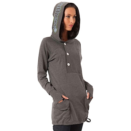 Bike Hoodie Horsefeathers Trouble heather anthracite - 1