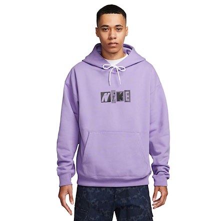 Hoodie Nike SB Fleece Copyshop Letters space purple 2023 - 1
