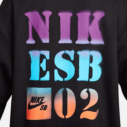 Mikina Nike SB Fleece Pullover Hoodie Stencil black 2023 - 3