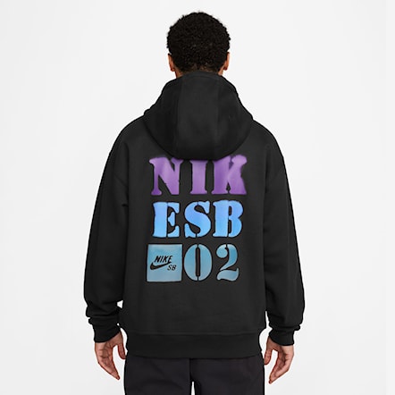 Mikina Nike SB Fleece Pullover Hoodie Stencil black 2023 - 4
