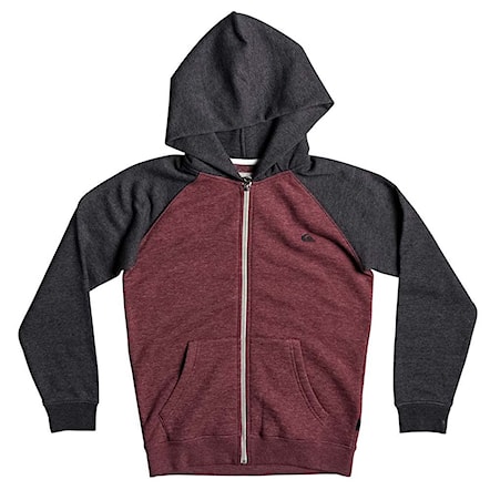 Bike Hoodie Quiksilver Everyday Zip Youth pomegranate heather 2017 - 1