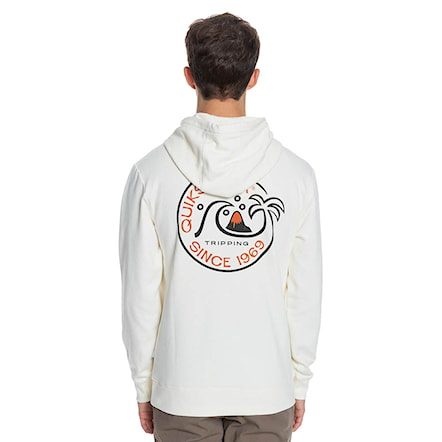 Hoodie Quiksilver Into The Wide antique white 2021 - 1