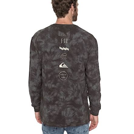 Bike Hoodie Quiksilver Knollout raven tie and dye 2018 - 1