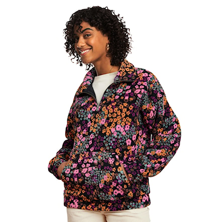 Mikina Roxy Live Out Loud anthracite floral daze 2023 - 1
