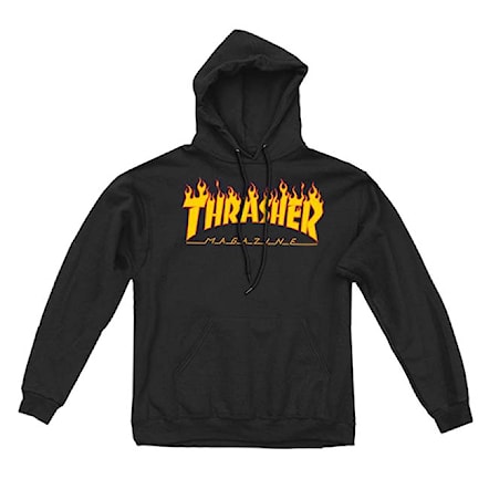 Bluza Thrasher Flame Hood black 2021 - 1