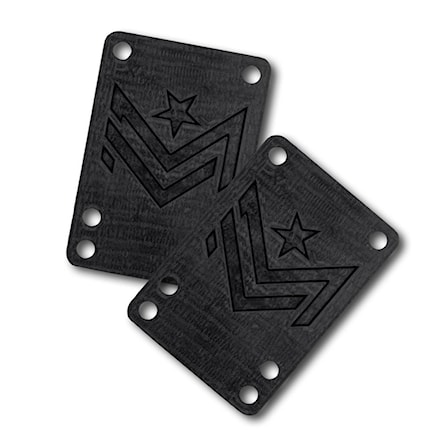 Skateboard Pads Mini Logo Rubber Risers 1/10 Inch black - 1