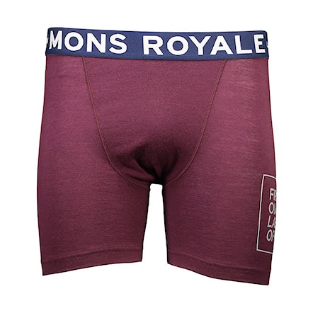 Boxer Shorts Mons Royale Hold'em Boxer burgundy 2018 - 1