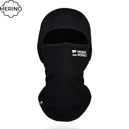 Balaclava Mons Royale Santa Rosa Merino Flex 200 black 2025 - 1