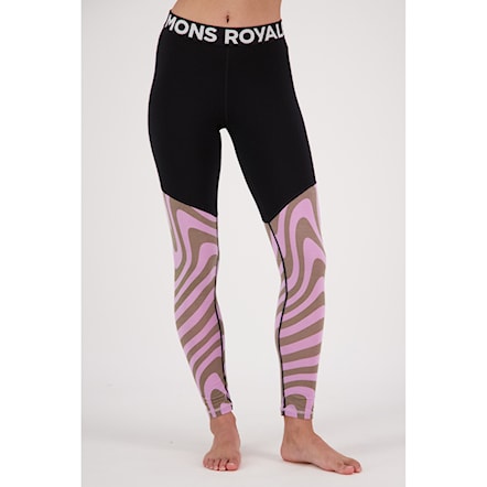 Legíny Mons Royale Wms Cascade Merino Flex 200 Legging blazing trails 2024 - 2