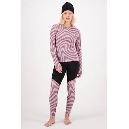 Legíny Mons Royale Wms Cascade Merino Flex 200 Legging blazing trails 2024 - 4