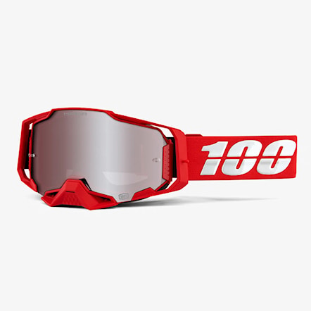 Bike brýle 100% Armega red | hiper silver mirror 2022 - 1