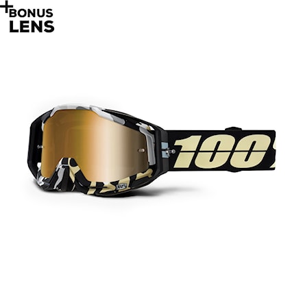 Bike Sunglasses and Goggles 100% Racecraft ergoflash | mirror true gold 2021 - 1