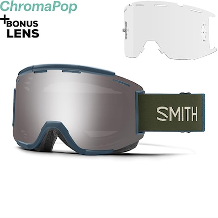 Bike Sunglasses and Goggles Smith Squad MTB stone/moss | chromapop sun platinum mir+clear 2023 - 1